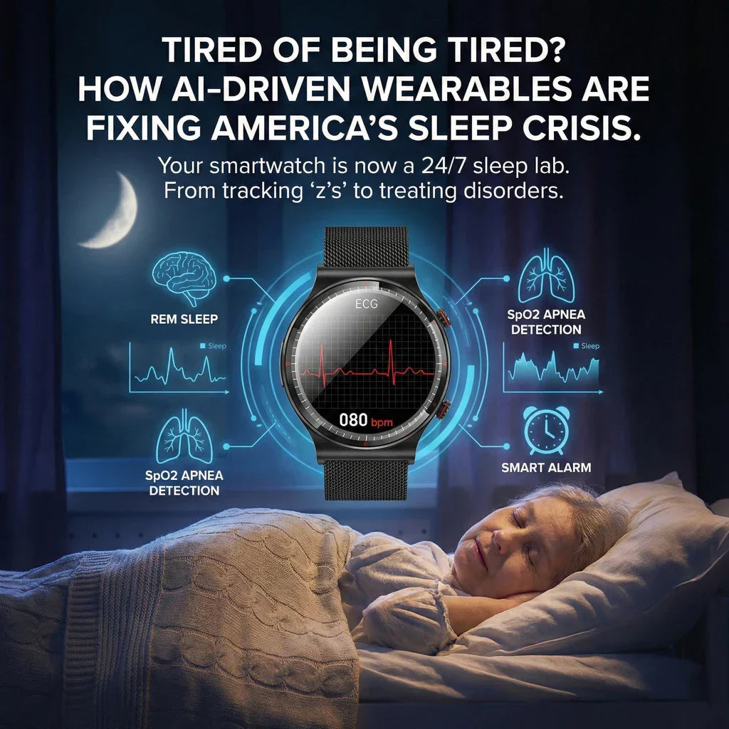 Tired of Being Tired? How AI-Driven Wearables are Fixing America’s Sleep Crisis.