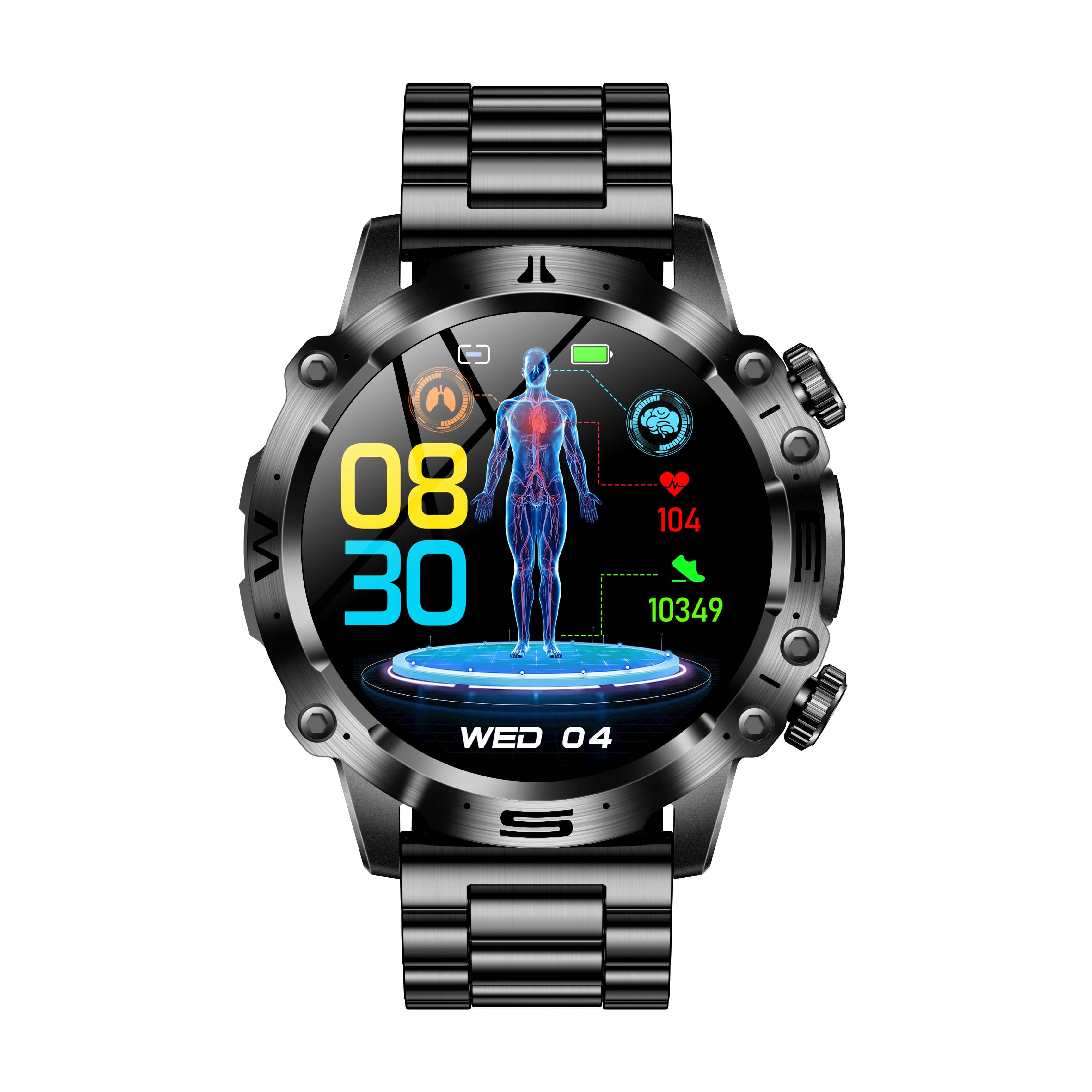 High-end ECG/EKG Blood Glucose Blood Pressure Sports Call Smart Watch