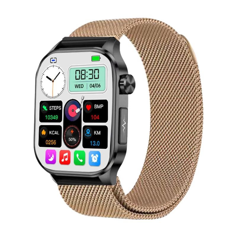 ECG/EKG Blood Sugar Blood Pressure Call Intelligent Health Management Smart Watch