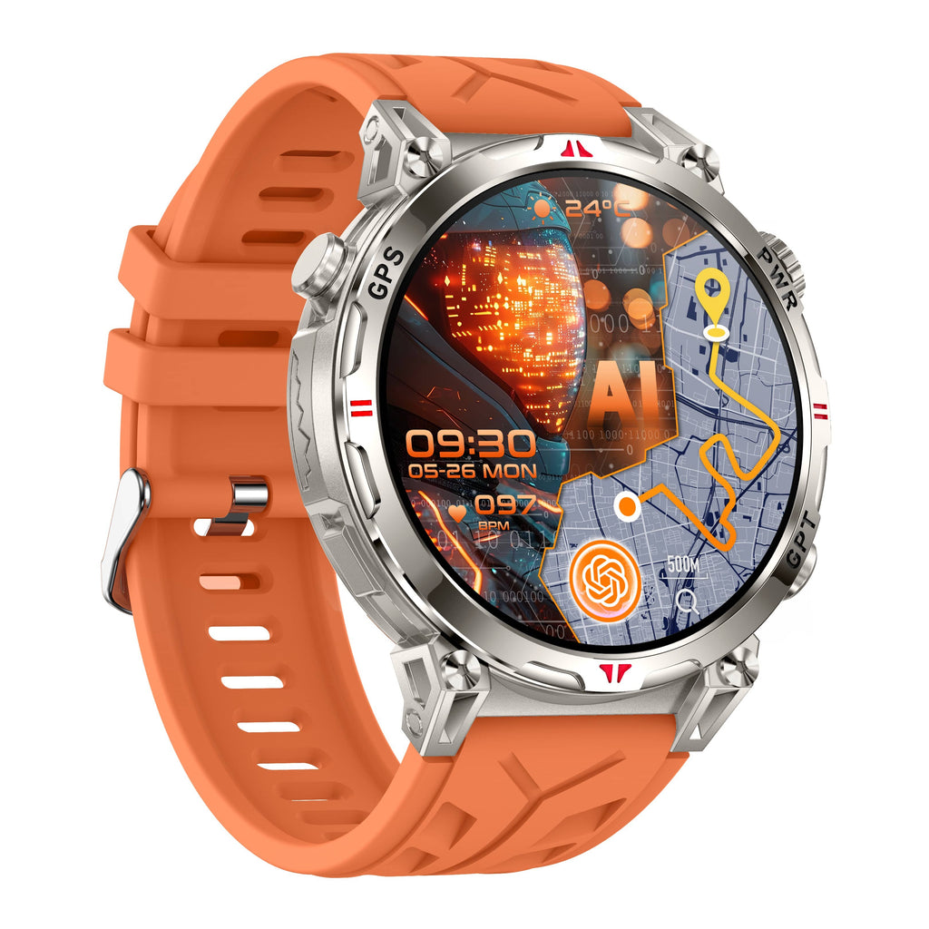 New Generation of Sports Smartwatch AMOLED Colorful Screen GPS Compass Bluetooth Calling Waterproof