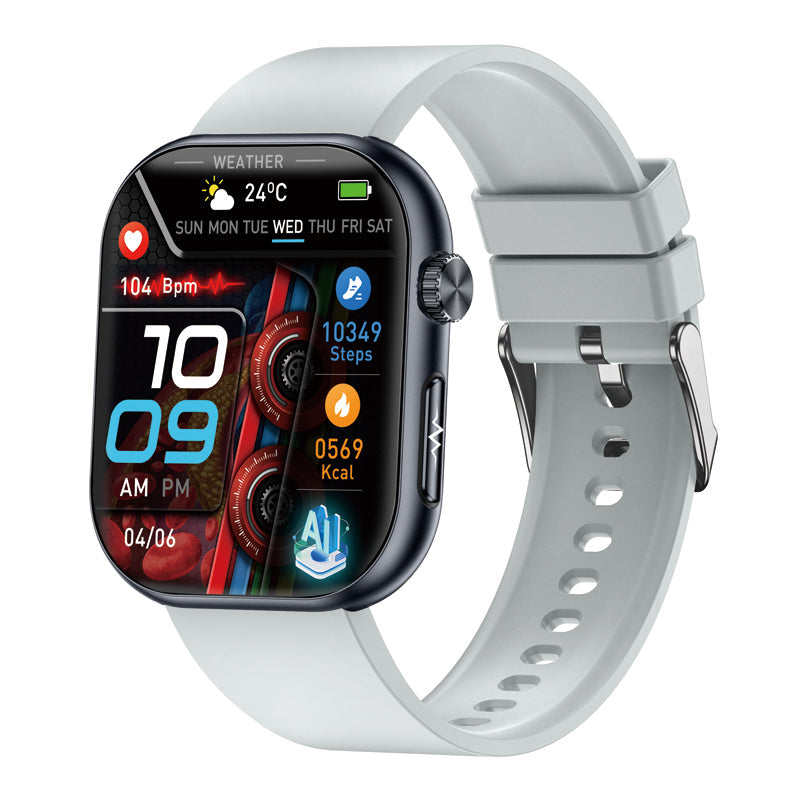 Blood Sugar Monitoring Smart Watch With Blood Pressure ECG/EKG Heart Rate Health Fitness Tracker