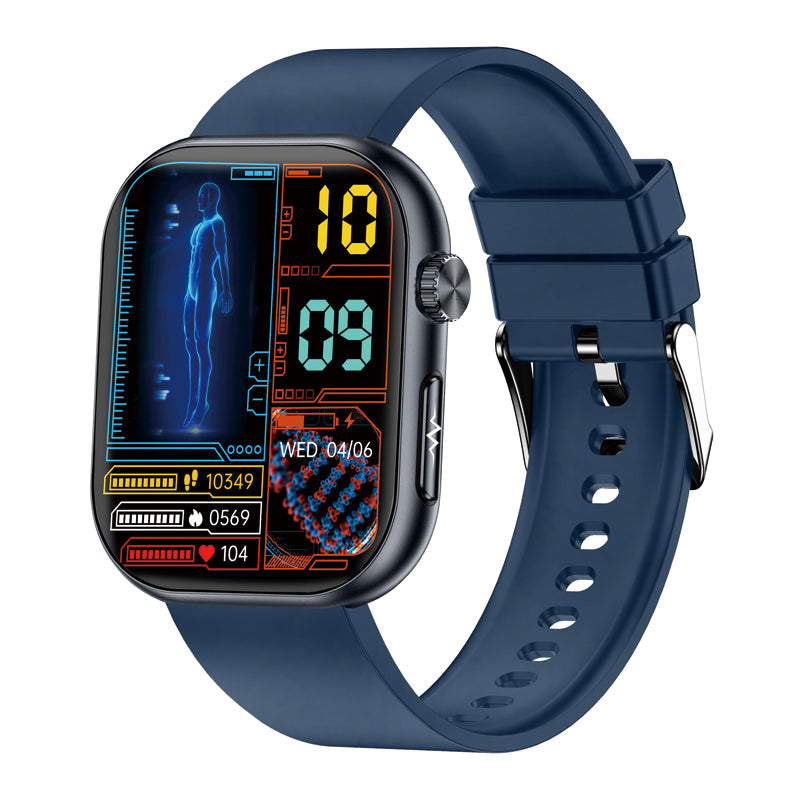 Blood Sugar Monitoring Smart Watch With Blood Pressure ECG/EKG Heart Rate Health Fitness Tracker