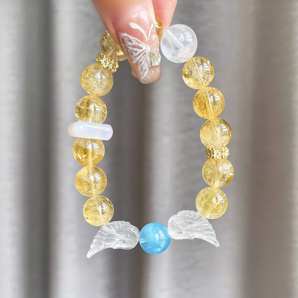 Angel Wings Citrine Bracelet