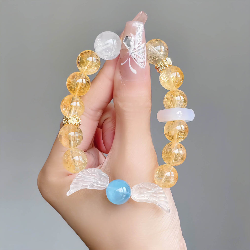 Angel Wings Citrine Bracelet