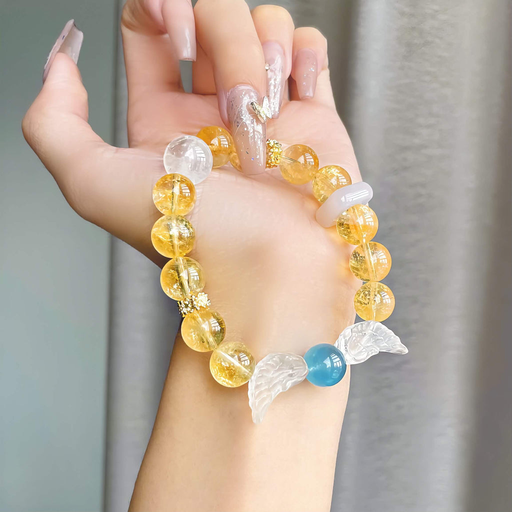 Angel Wings Citrine Bracelet