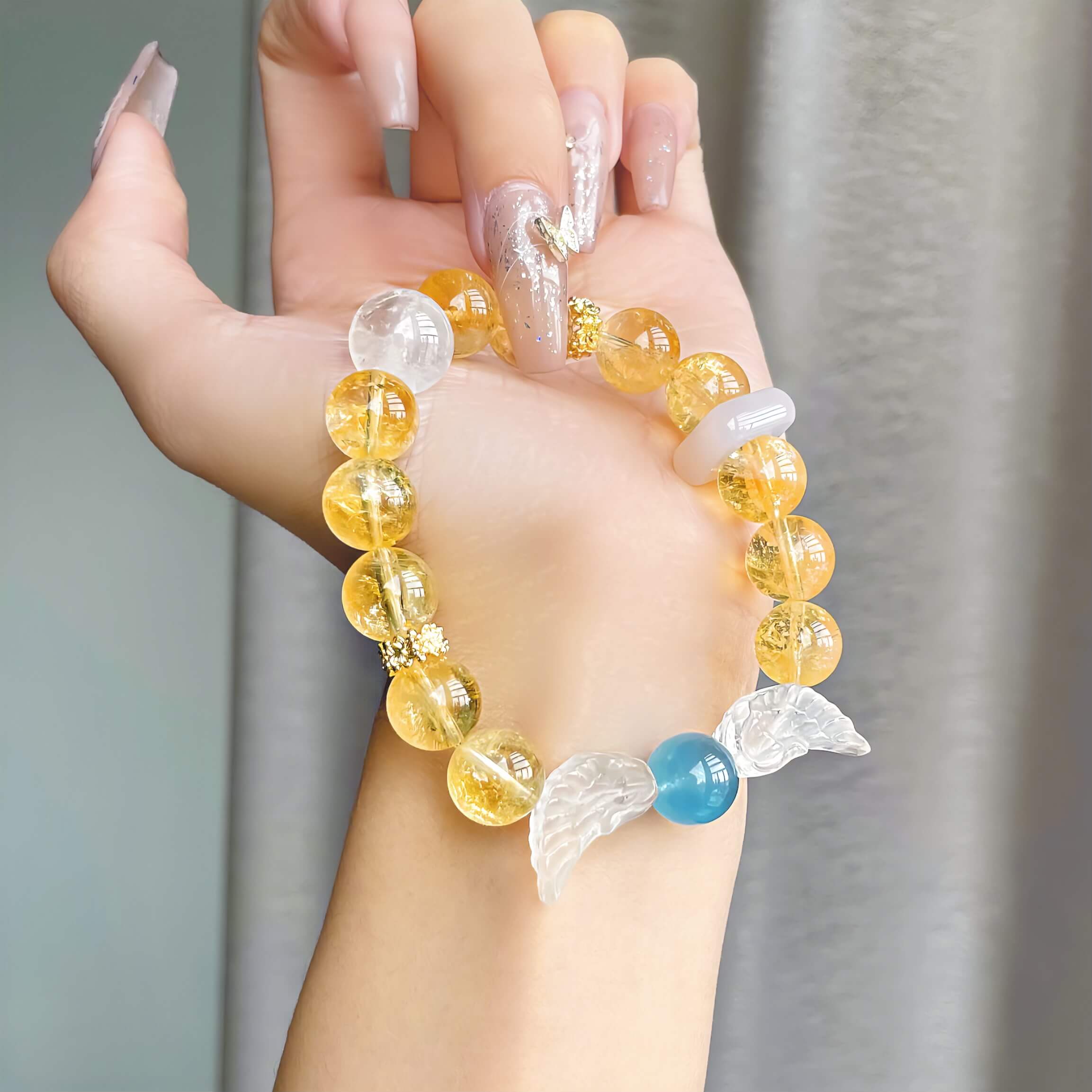 Angel Wings Citrine Bracelet
