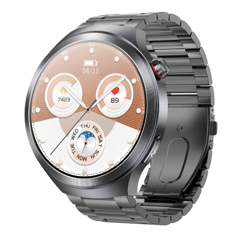 AMOLED Screen  ECG HRV Sleep Blood Glucose BP SOS Emergency Call Health Management Watch