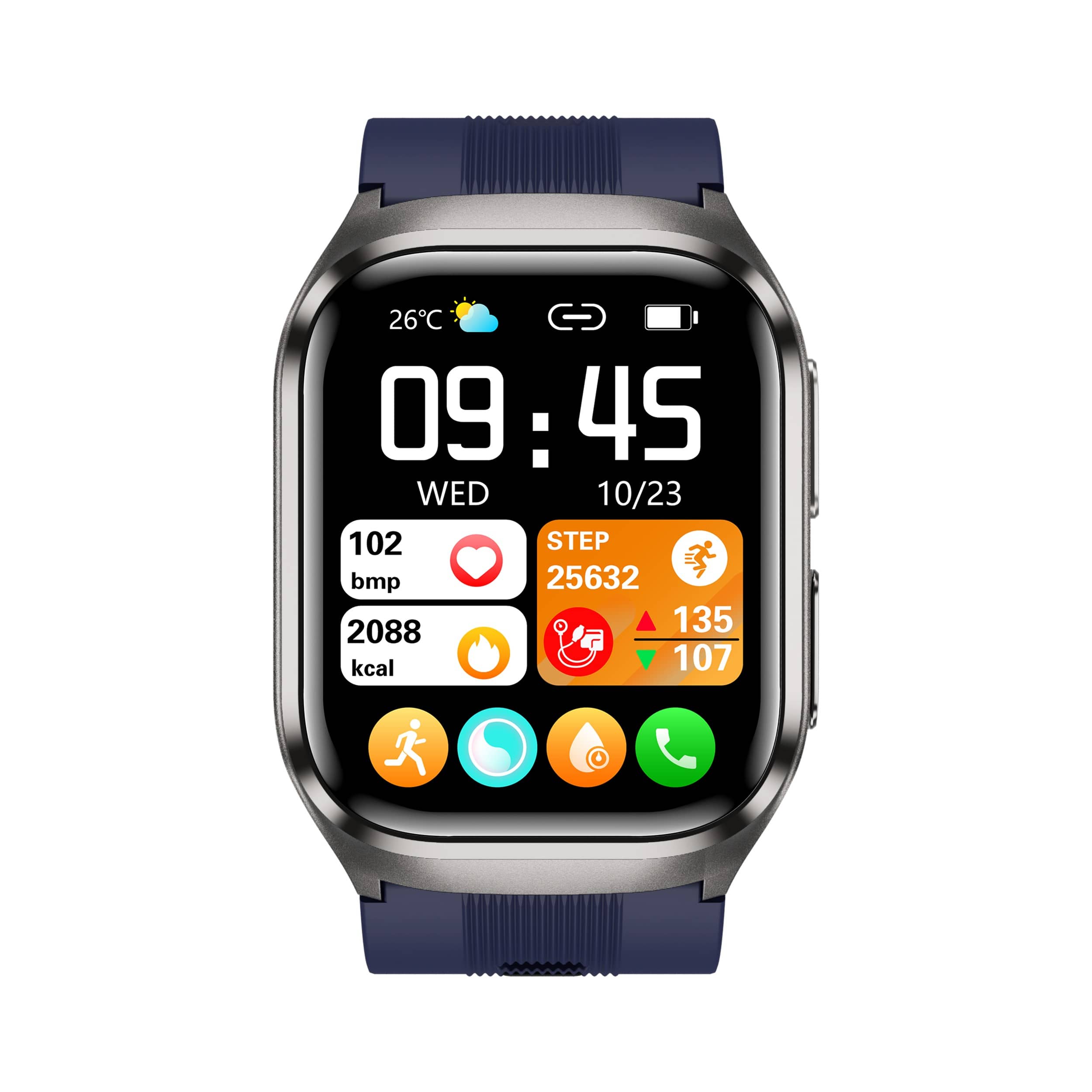 High Precision Air Bag Blood Pressure Blood Glucose ECG Heart Rate Uric Acid Blood Lipid Monitoring Smart Watch