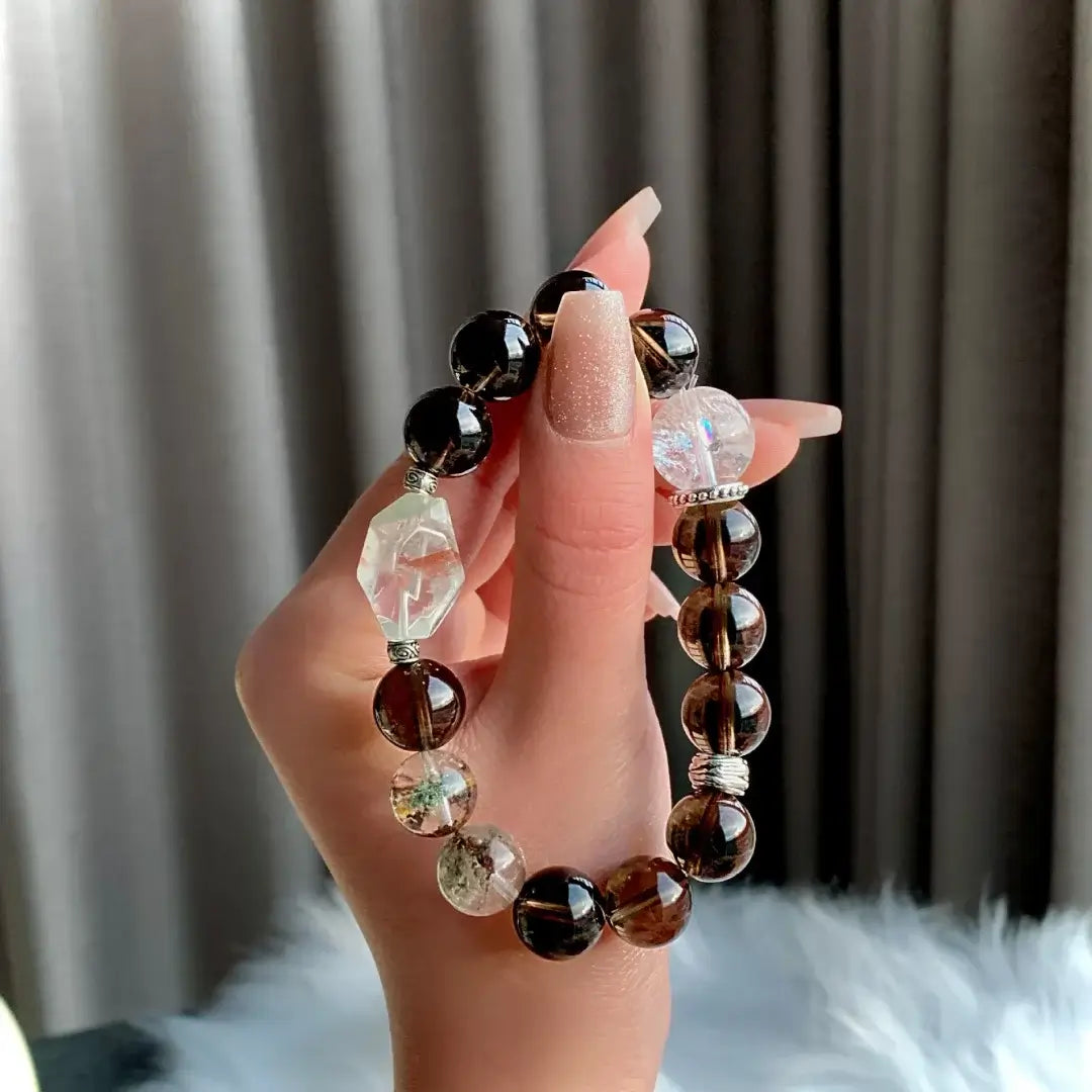 Butterfly Smoky Quartz Bracelet