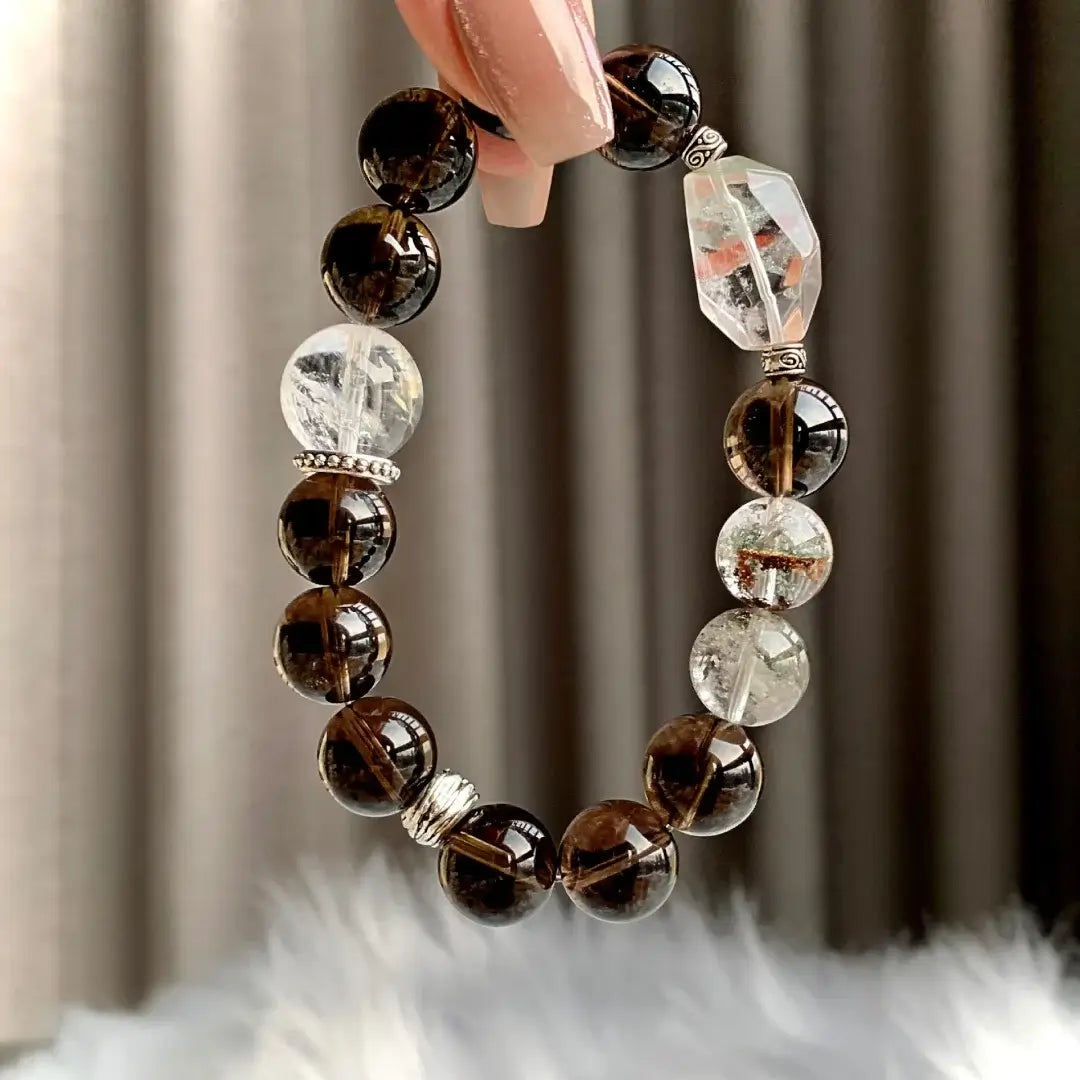 Butterfly Smoky Quartz Bracelet