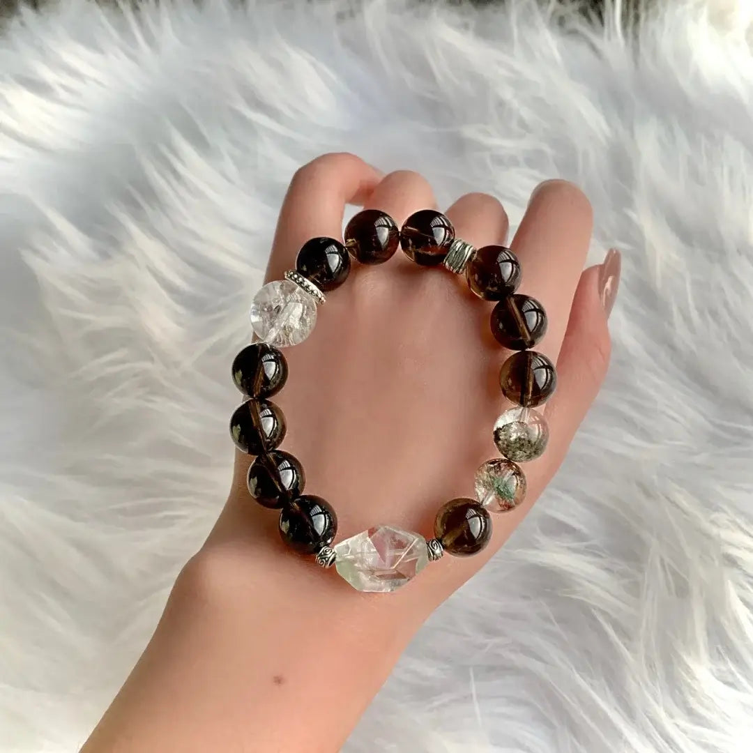 Butterfly Smoky Quartz Bracelet