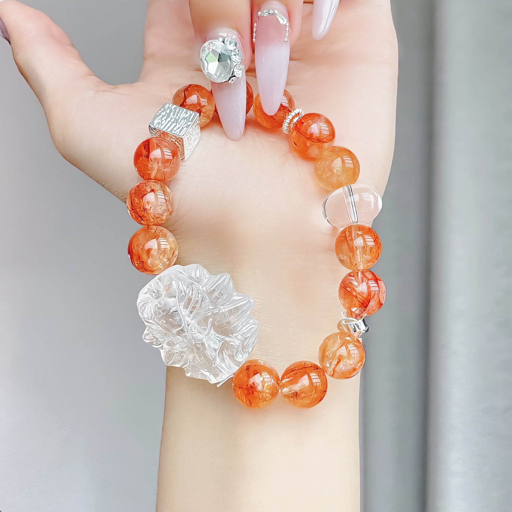 Red Hematoid Quartz Bracelet