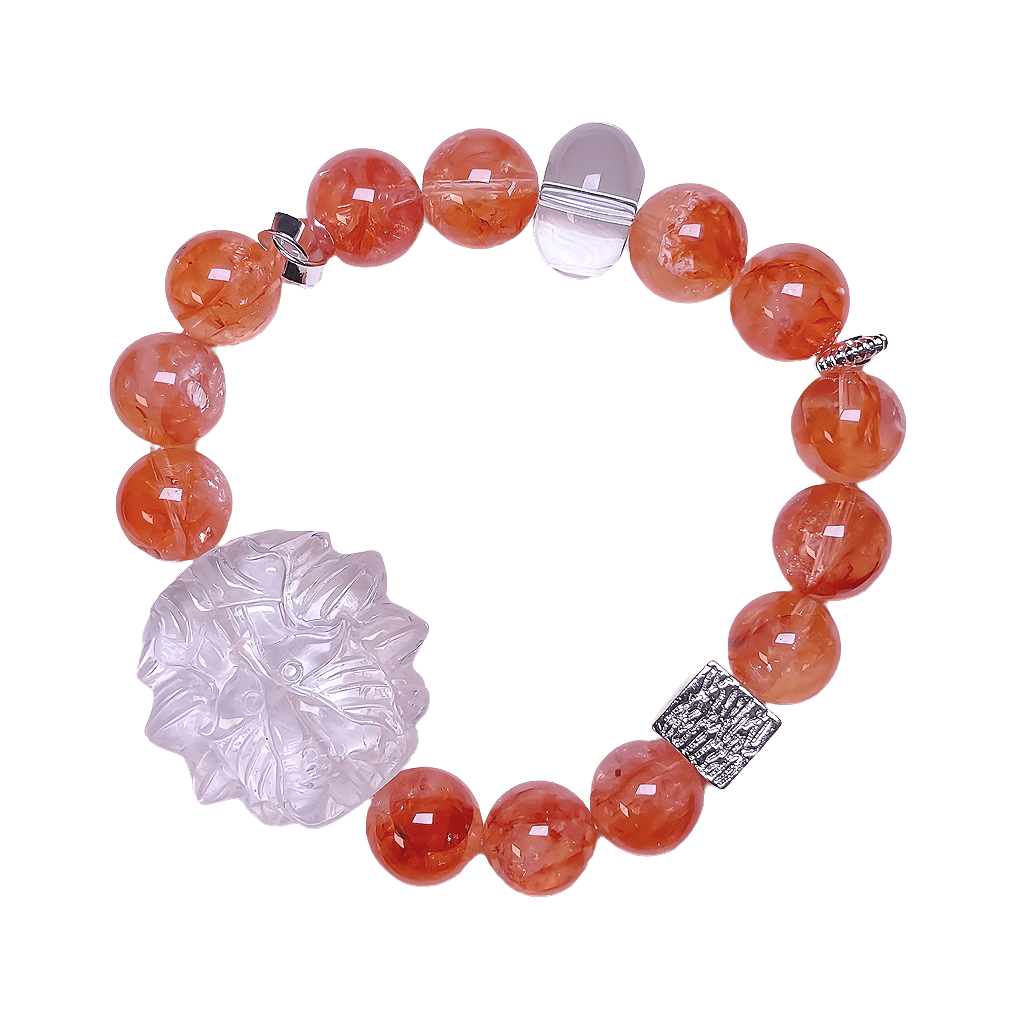 Red Hematoid Quartz Bracelet