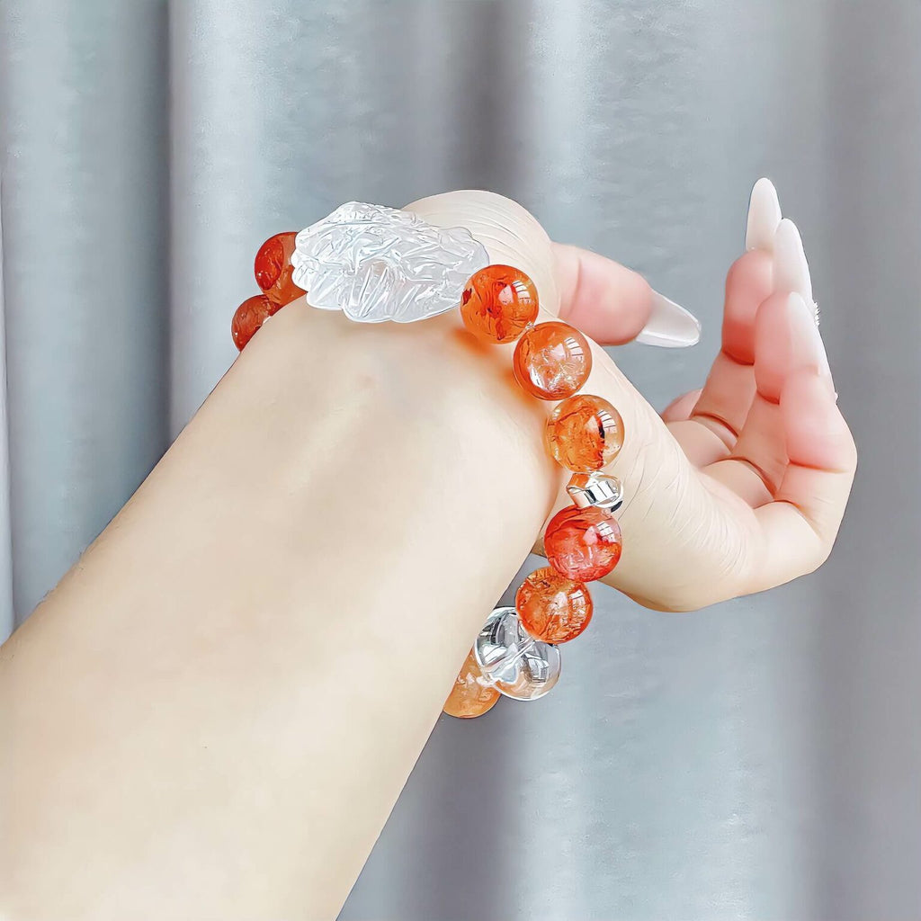 Red Hematoid Quartz Bracelet