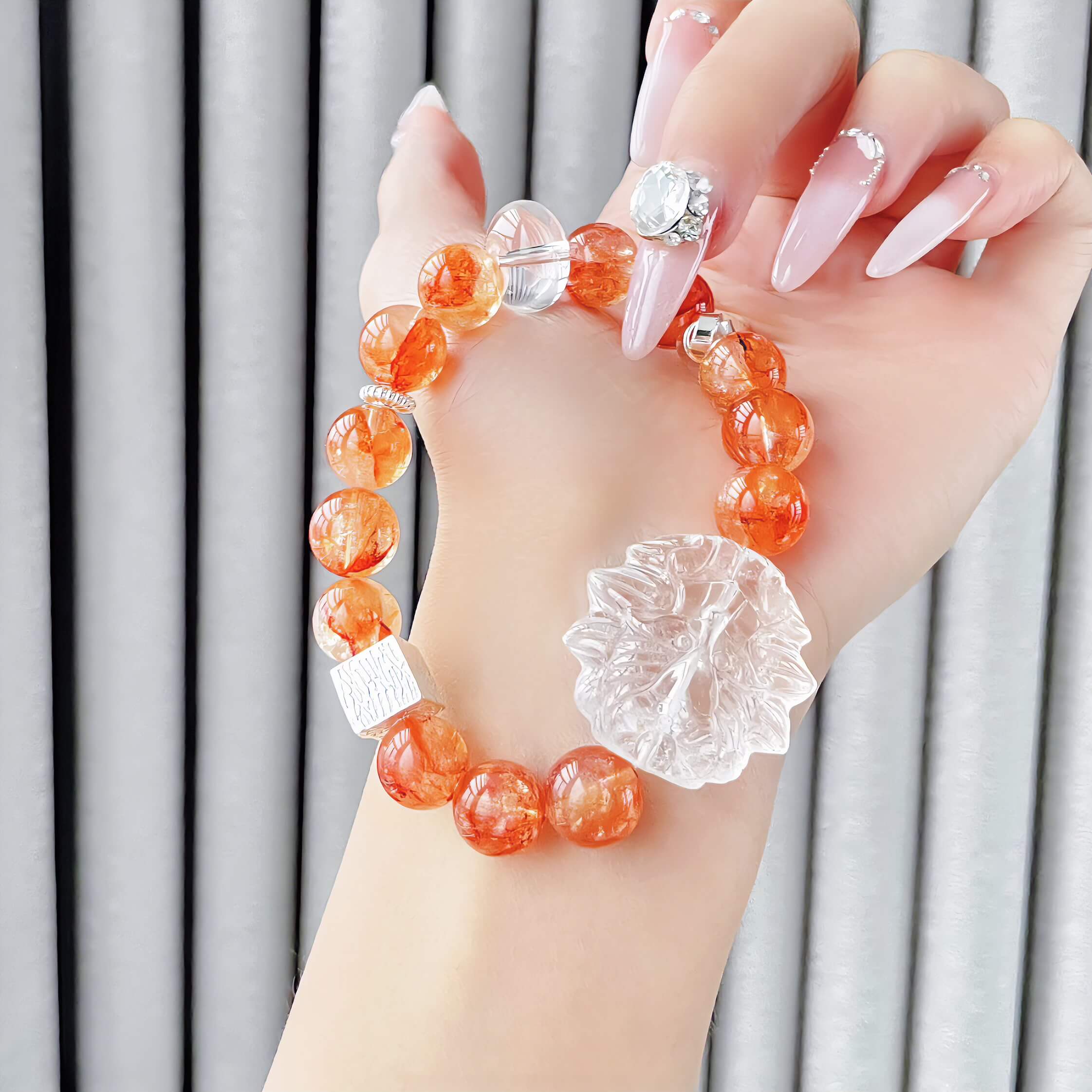 Red Hematoid Quartz Bracelet