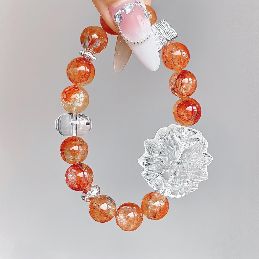 Red Hematoid Quartz Bracelet