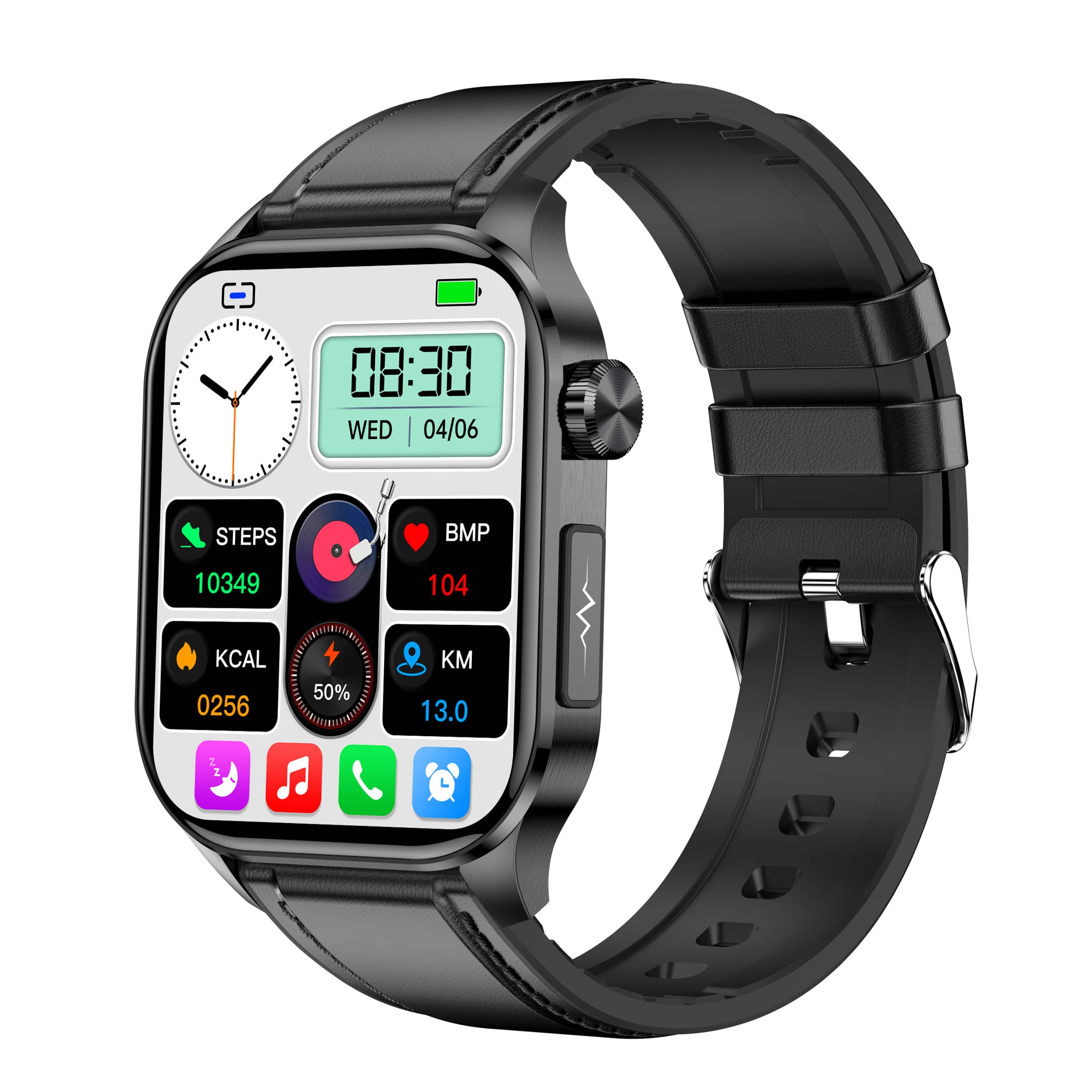 ECG/EKG Blood Sugar Blood Pressure Call Intelligent Health Management Smart Watch