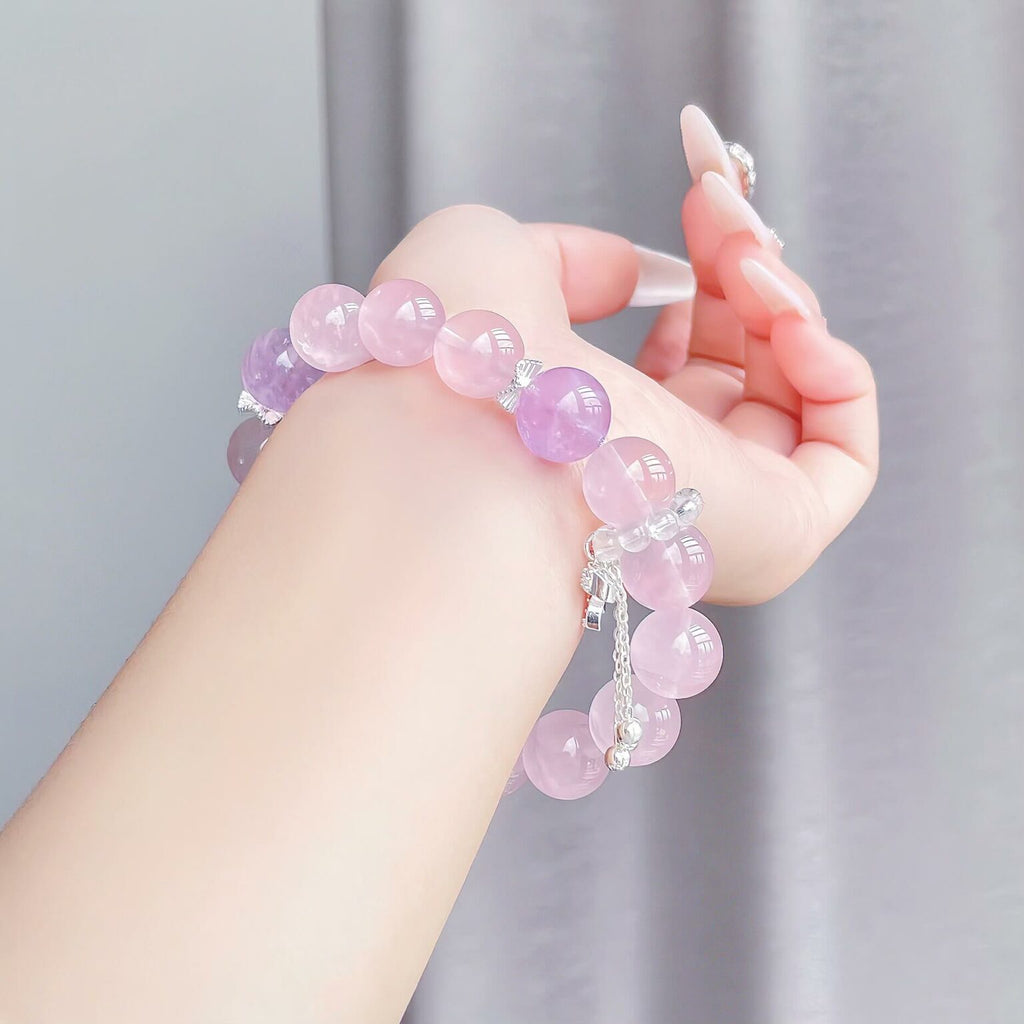 Rose Quartz and Amethyst Bracelet