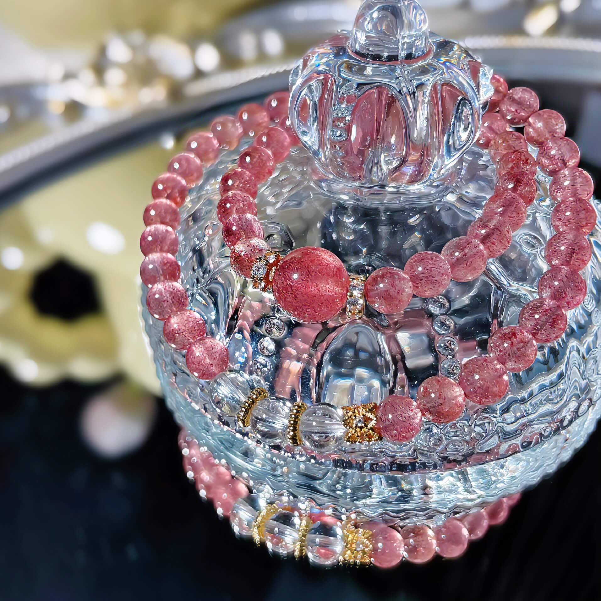 Strawberry Quartz Bracelet