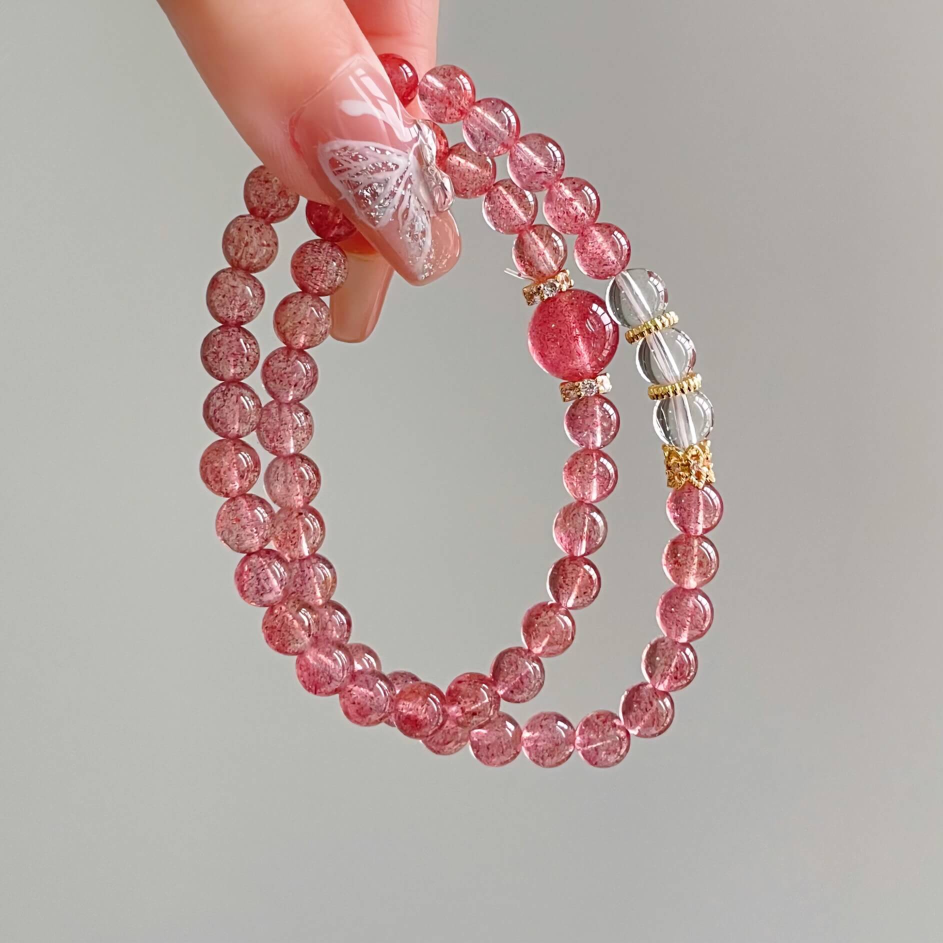 Strawberry Quartz Bracelet