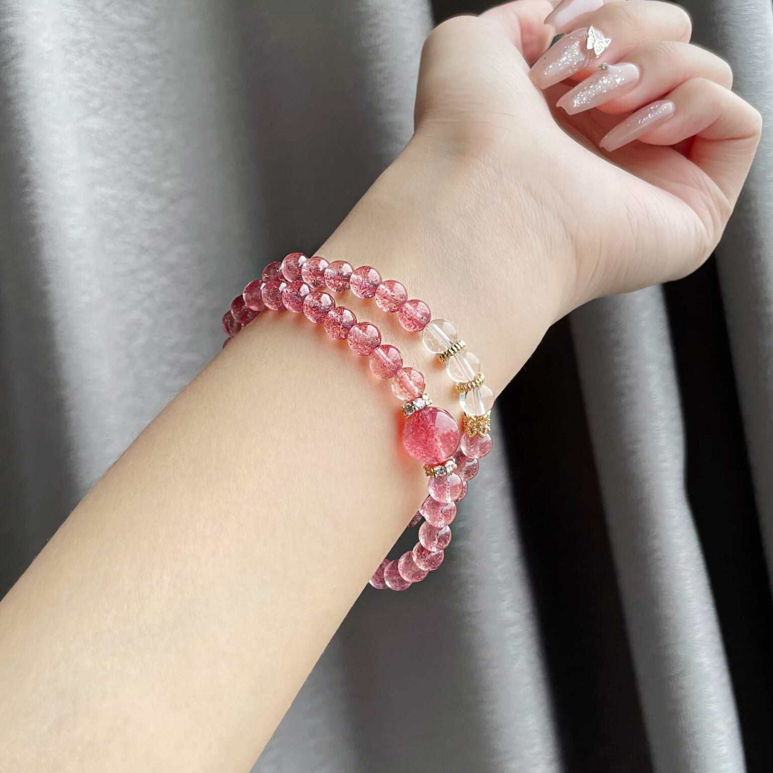 Strawberry Quartz Bracelet