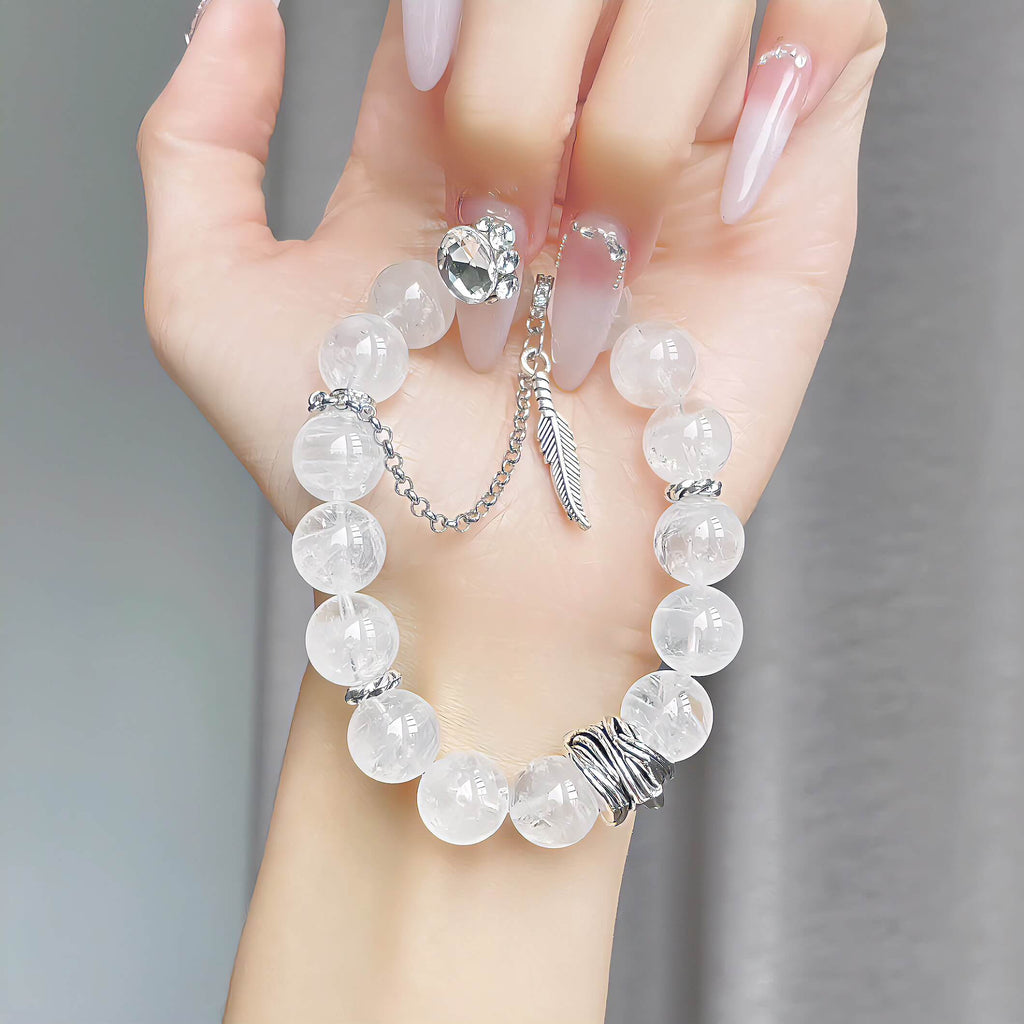 White Phantom Quartz Bracelet
