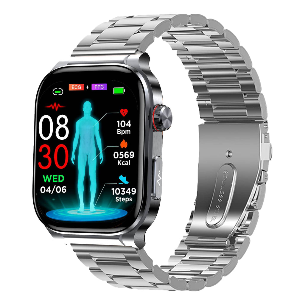 ECG/EKG HRV Blood Glucose Blood Pressure Heart Rate Health Management Watch