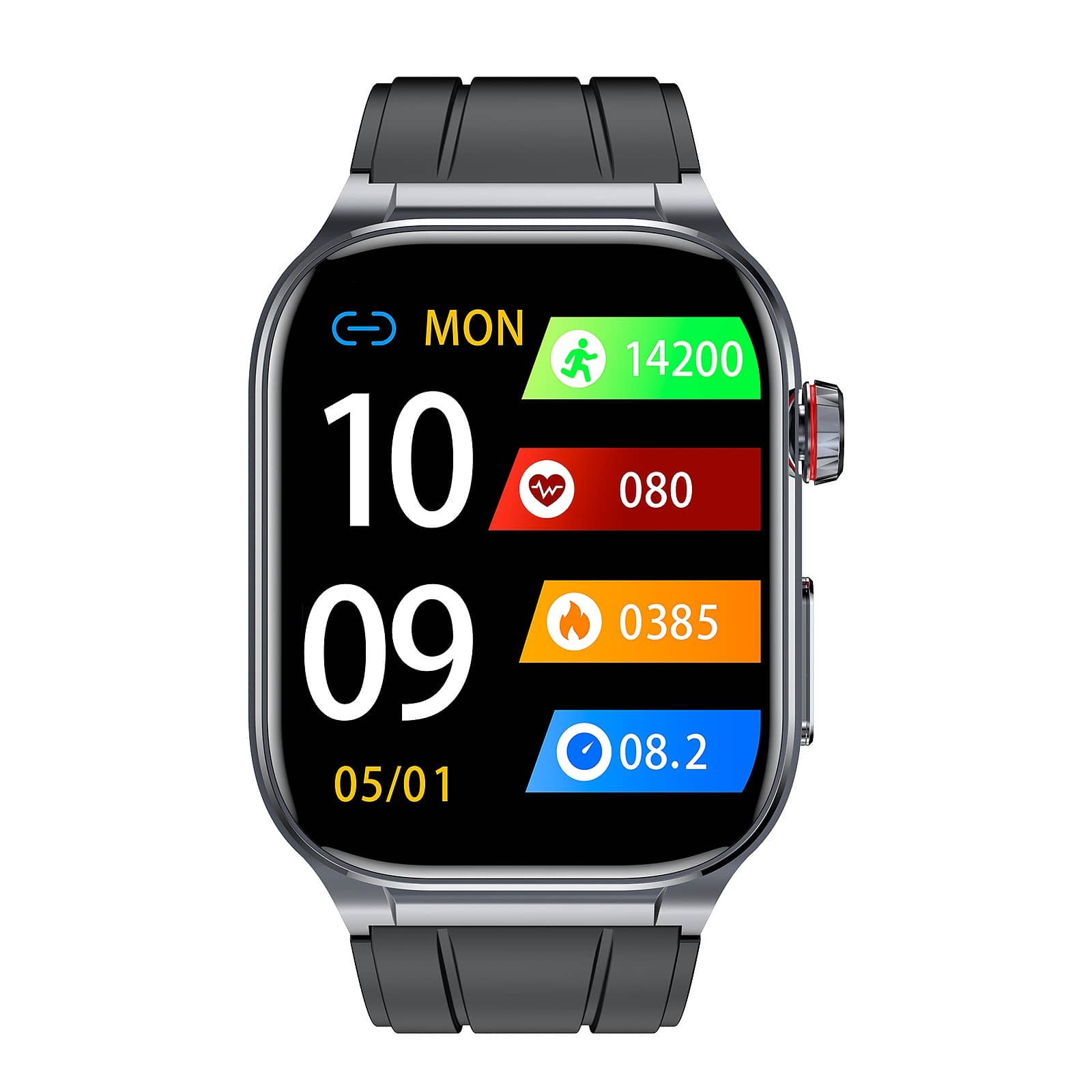 ECG/EKG HRV Blood Glucose Blood Pressure Heart Rate Health Management Watch