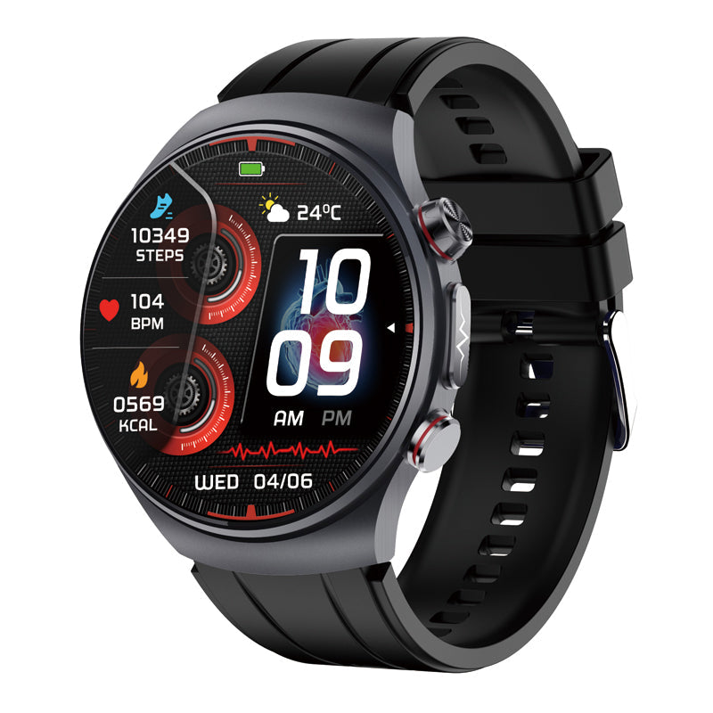 Blood Glucose Blood Pressure ECG/EKG HRV Monitoring Health Smart Watch